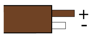 Type T, International IEC 584-3: Brown, +Brown, -White